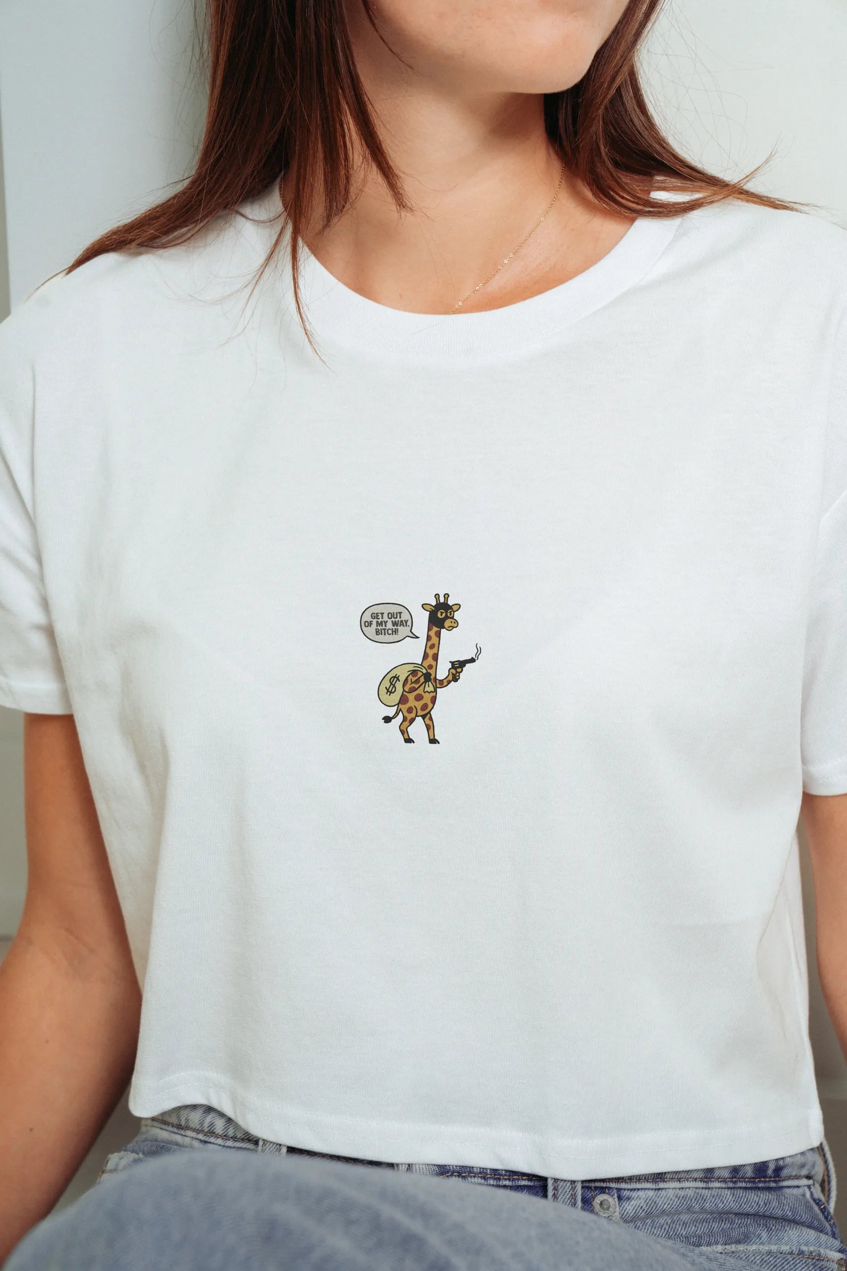 Get Out Of My Way Bitch! Crop Tee