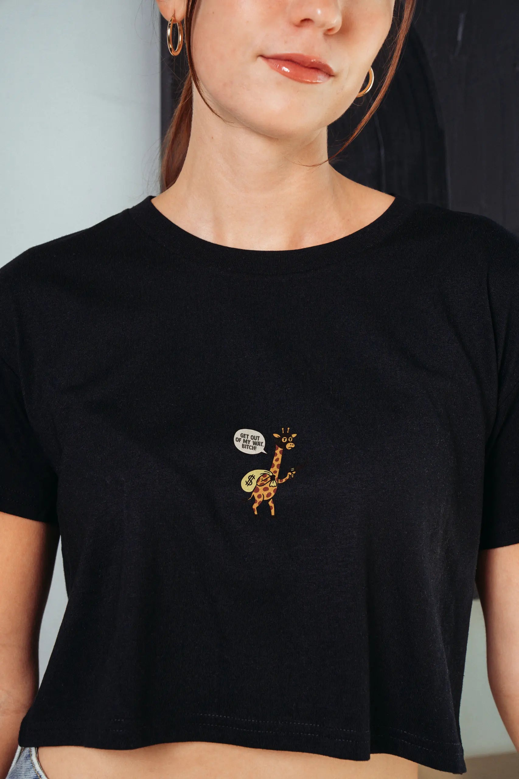 Get Out Of My Way Bitch! Crop Tee