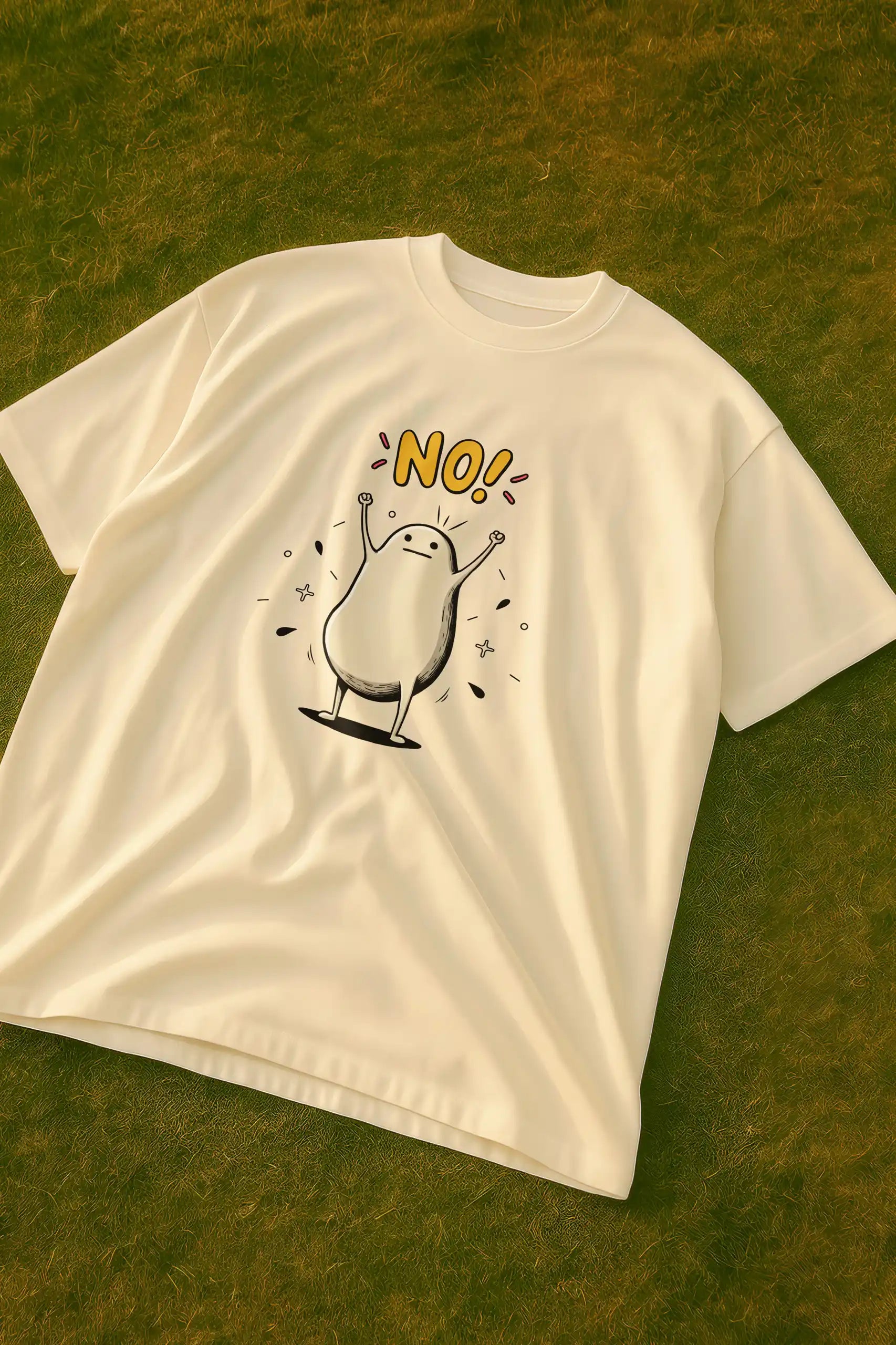 Blob Says NO! Oversized Tshirt for Men