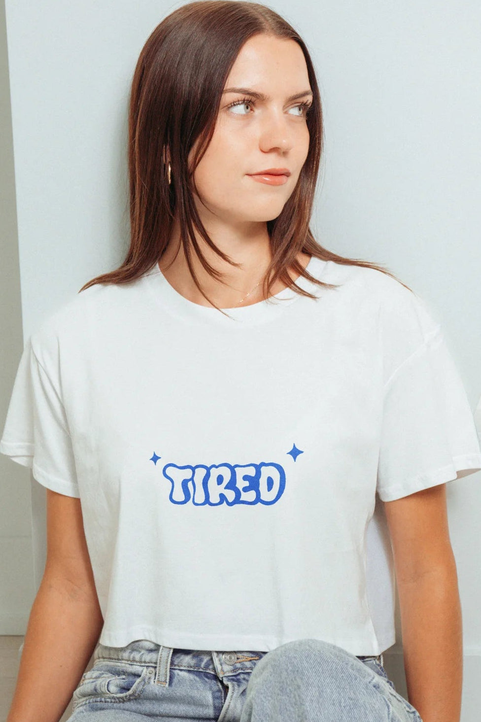 Tired! Crop Tee