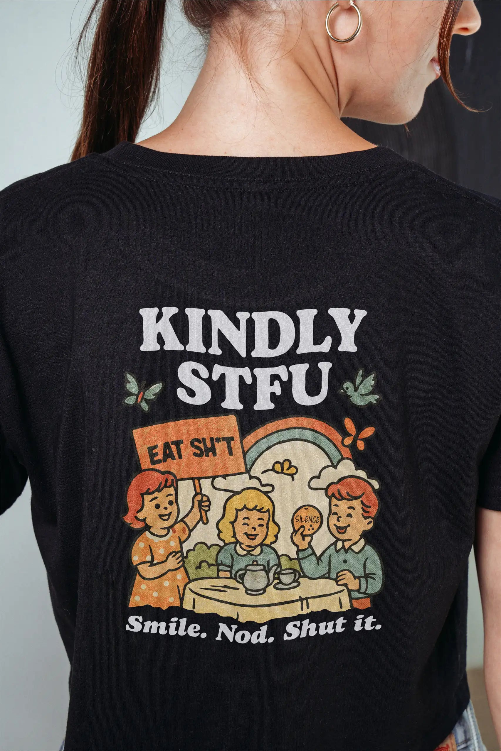 Kindly STFU! Crop Tee