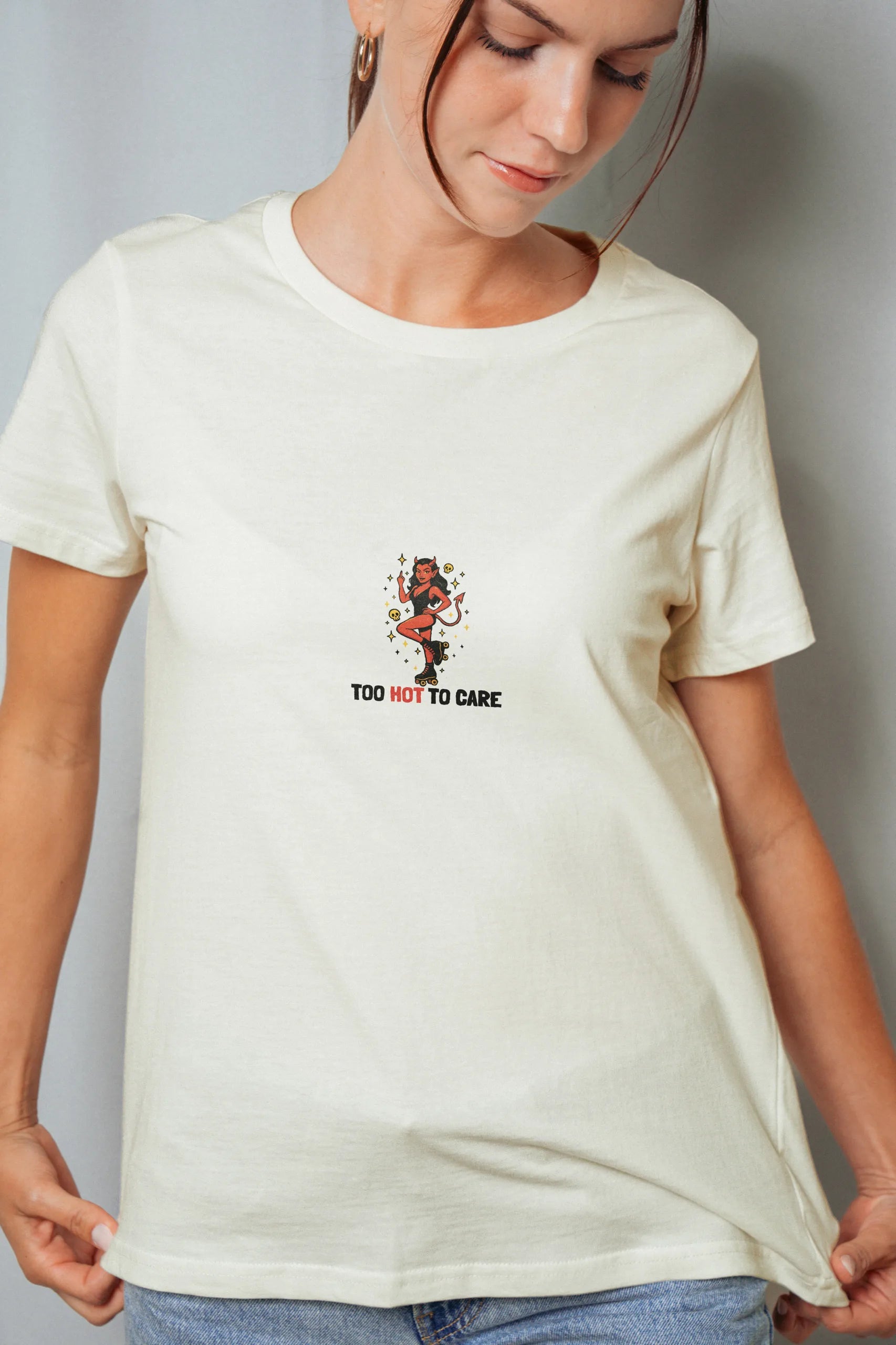 Too Hot to Care! Women’s T-Shirt