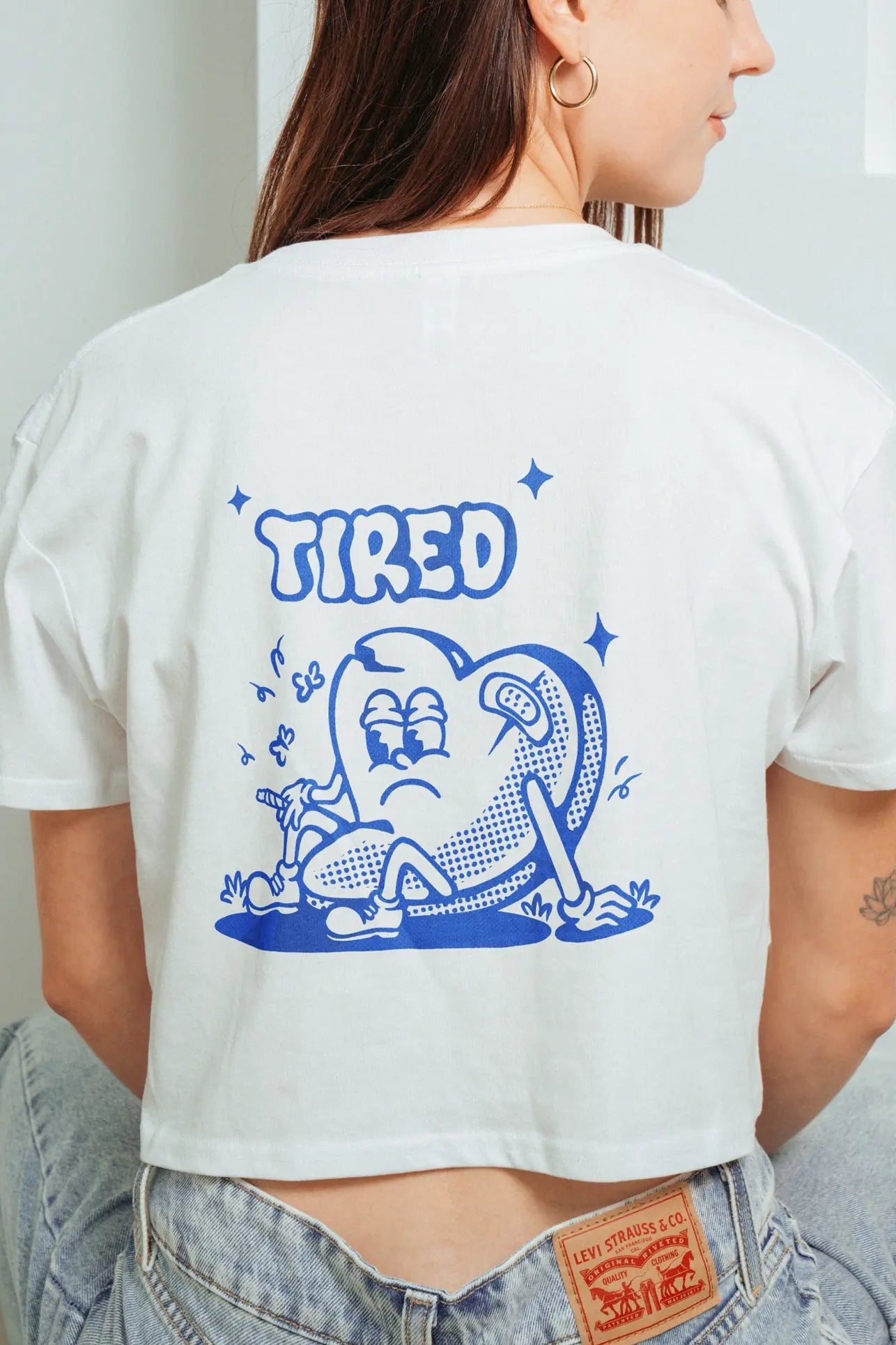 Tired! Crop Tee