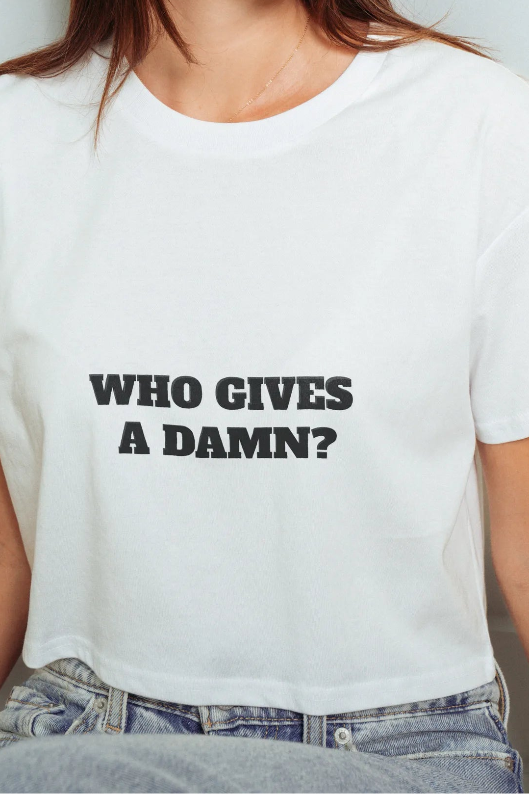 No Damns Given! Crop Tee