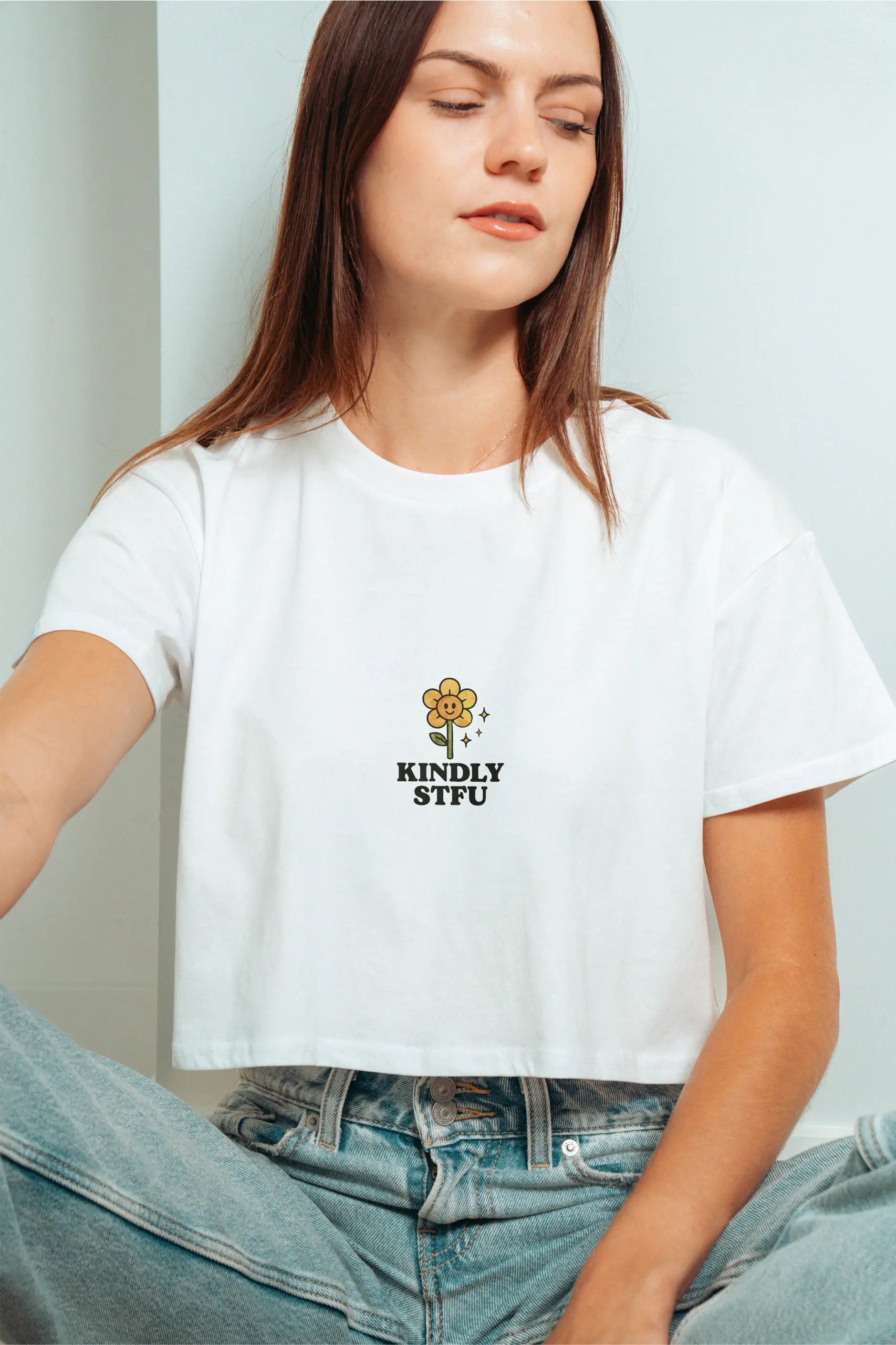 Kindly STFU! Crop Tee