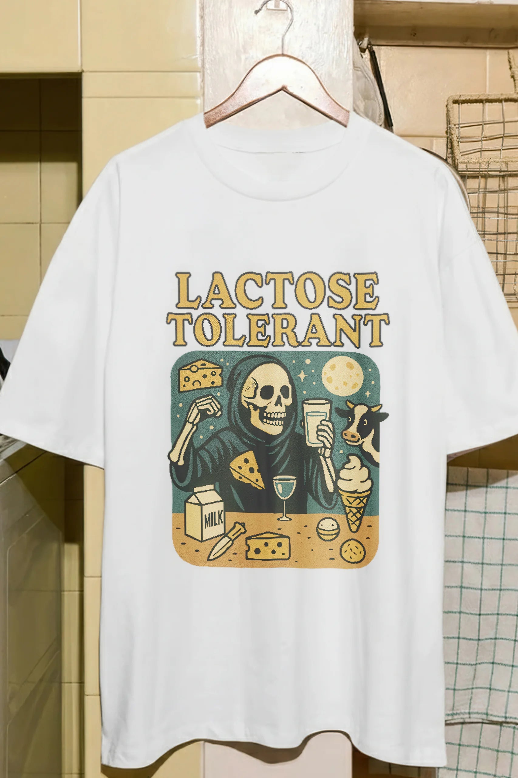 Lactose Tolerant! Men's Oversized T-Shirt