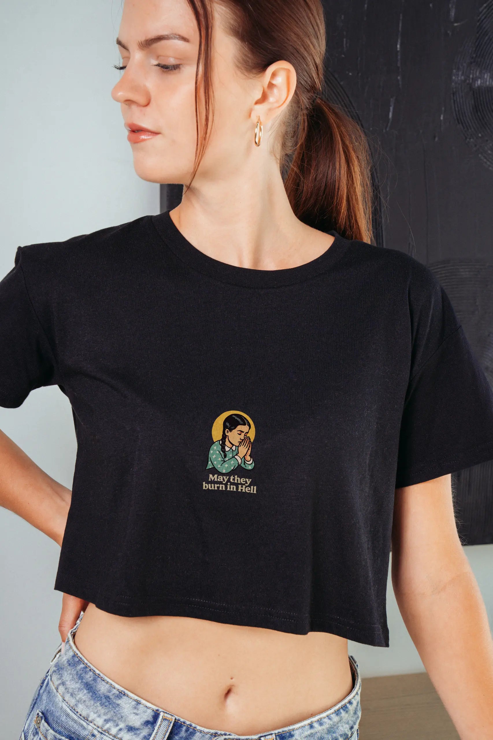 May They Burn in Hell! Crop Tee