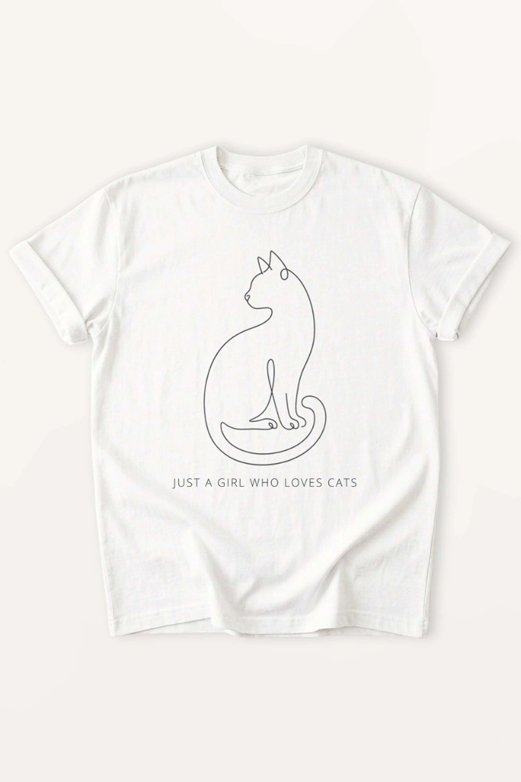 Just A Girl Who Loves Cats! Women’s T-Shirt