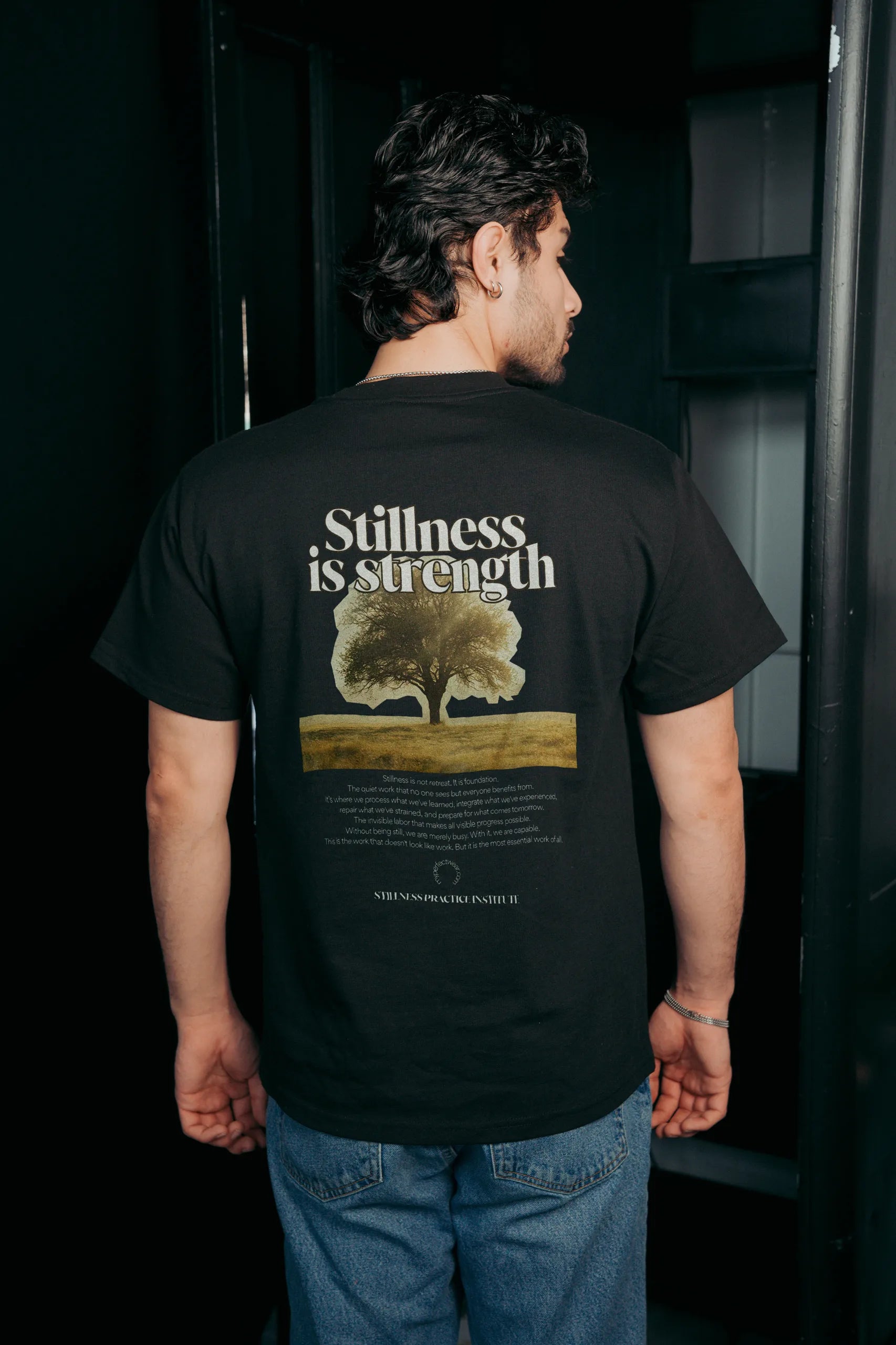 Stillness Is Strength! Oversized Tee