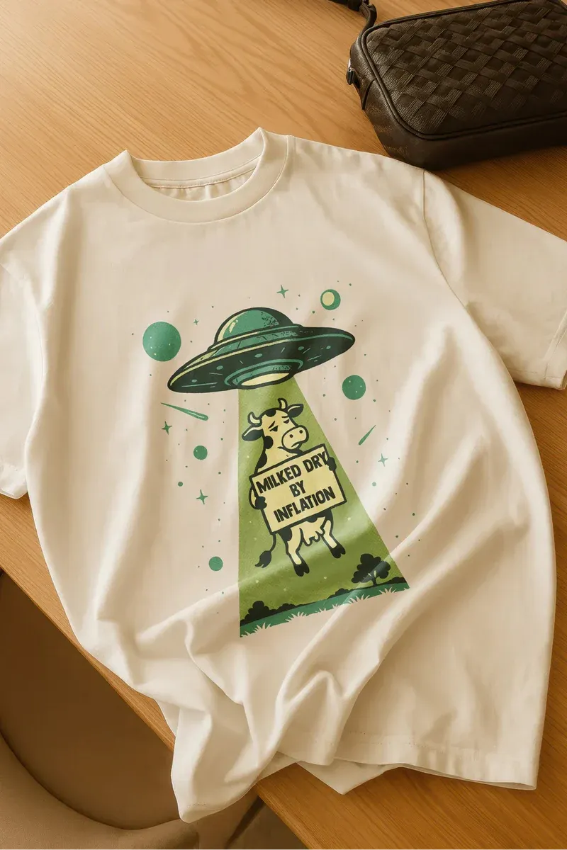 Milked Dry By Inflation! T-Shirt