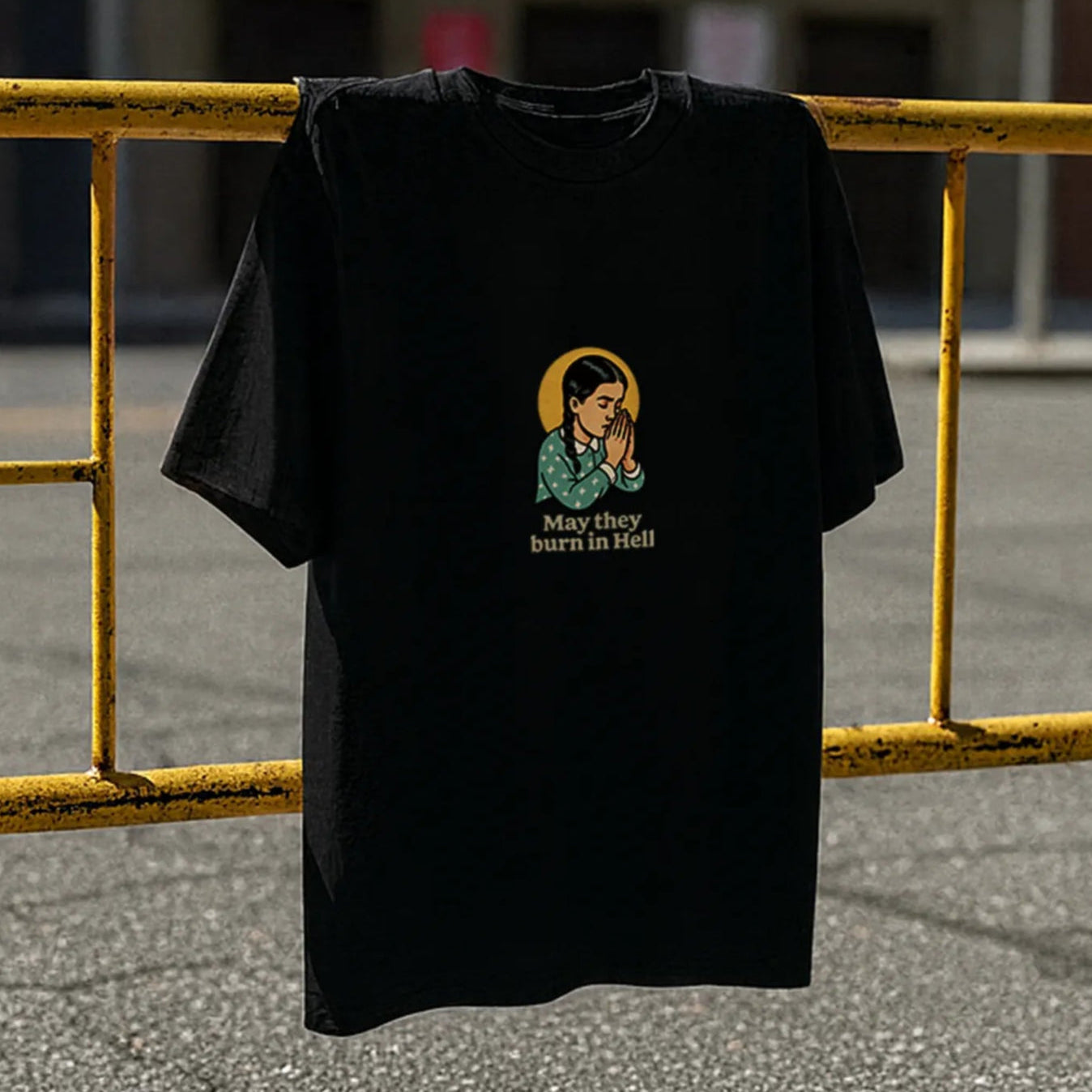 May They Burn in Hell! Women’s Oversized T-Shirt